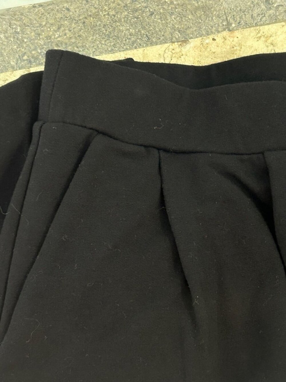 Nordstrom Vintage Black Stirrup Pants Pleated Size Small Petite - Picture 4 of 7